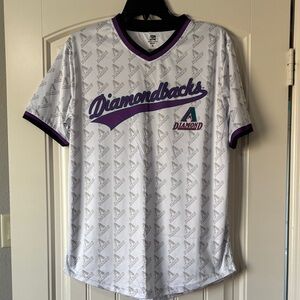 Diamond Supply Co. Men's White and Purple Jersey
